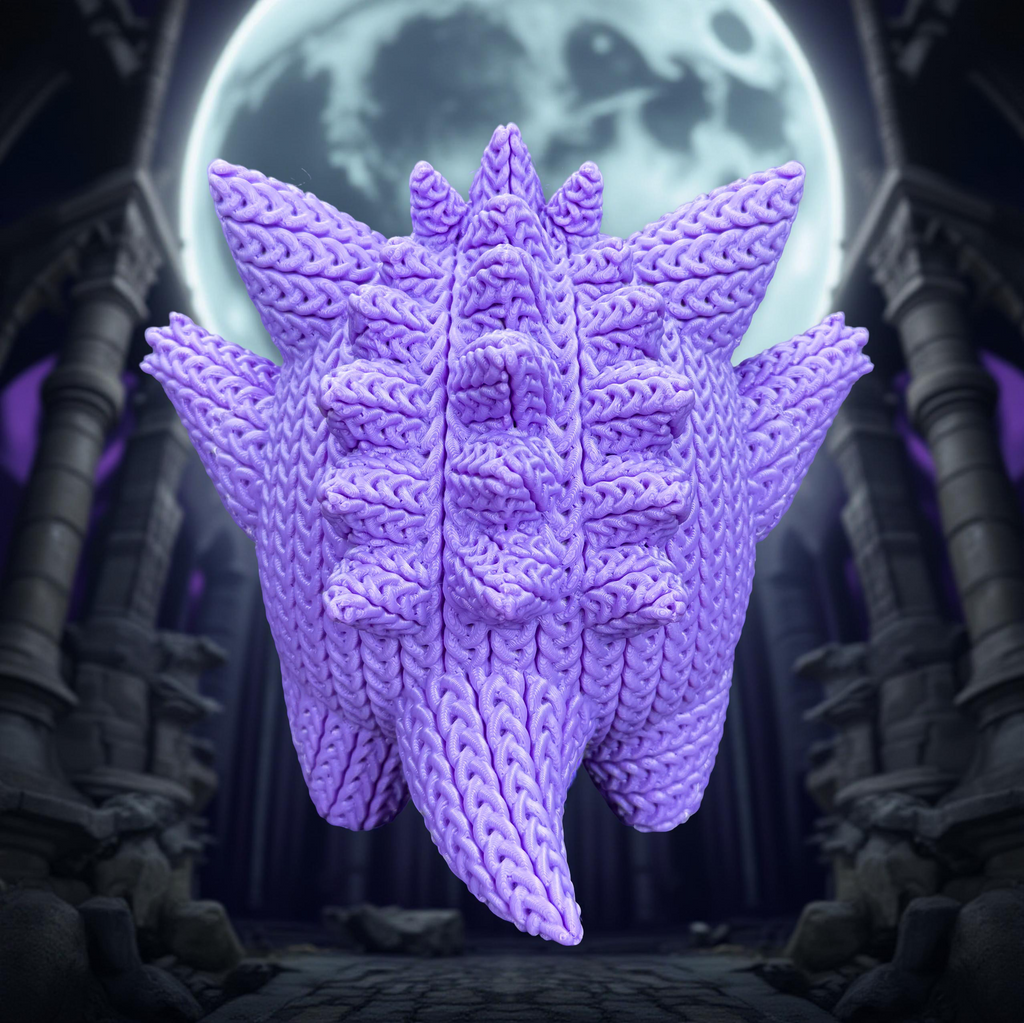 Gengar Knitted Pokémon – 3D Printed Collectible Figure